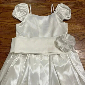 Sweet Kids Special Occasion Rosette White Dress 10